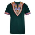 thumbnail image 4 of Sherrylily Men African Dashiki T Shirt Tribal Floral Print V Neck Mens Slim Fit Shirts Tops, 4 of 6