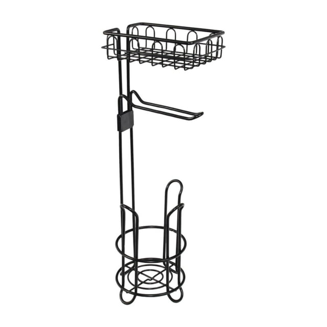 Langgg Creative Paper Roller Holder With Shelf Provides Large Capacity And Space Saving Solution For Neat Bathroom