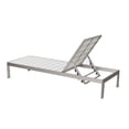 thumbnail image 3 of Pangea Home Chaise Longue Moderne en Aluminium Bezweight à Cadre Gris/blanc, 3 of 4