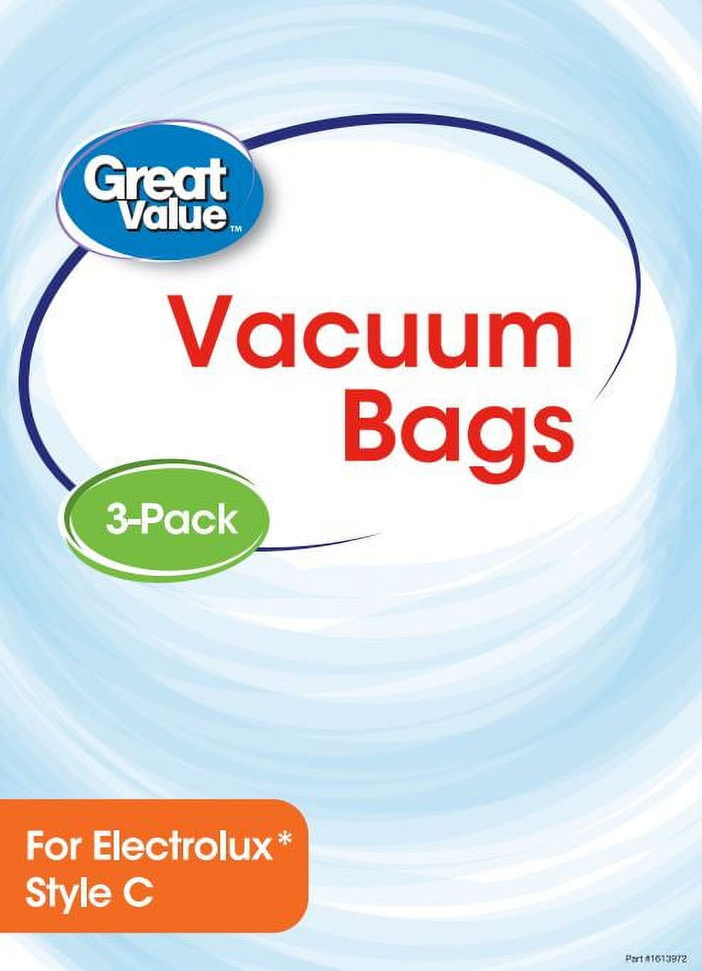 (2 pack) Great Value Electrolux Style C Vacuum Bag, 2376 (3 count)