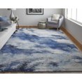thumbnail image 5 of HomeRoots 513519 10 x 14 ft. Blue & Ivory Abstract Power Loom Stain Resistant Rectangle Area Rug, 5 of 5