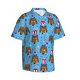 thumbnail image 2 of Hawaiian Shirt For Men, Cute Puppy B Mens Button Down Short Sleeve Shirt, Summer Beach Shirts For Men, 2 of 2
