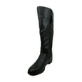 thumbnail image 4 of Karen Scott Womens Deliee2 Leather Almond Toe Knee High, Black PU, Size 8.5, 4 of 6