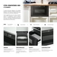 thumbnail image 3 of Cosmo 24 in. Haven Collection 1.2 cu. ft. Built-in Microwave Drawer, 1000W, Touch Controls, Defrosting Rack in Matte Black, 3 of 11