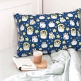thumbnail image 4 of Fotbe Star Penguin Funda de Almohada Decorativa Estilo Occidental, Lujo en Algodón, Fundas para Almohadas King, Cojín Estampado para Decoración del Hogar-20"x30", 4 of 6