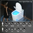 thumbnail image 4 of Smart Toilet w/ Built-in Bidet, Heated Seat, Night Light, Tankless, UV, Soft Close, Dryer, Foot Sensor, Auto Lid&Seat, 4 of 9
