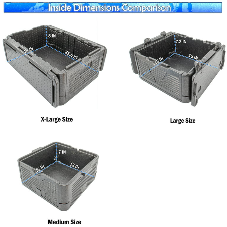 Insulated Foam Cooler 12 x 12 x 12 1/4 - 1 1/2 Thick