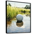thumbnail image 2 of Designart "Minimalist Golf Tees VII" Sports Floater Framed Canvas Print, 2 of 7