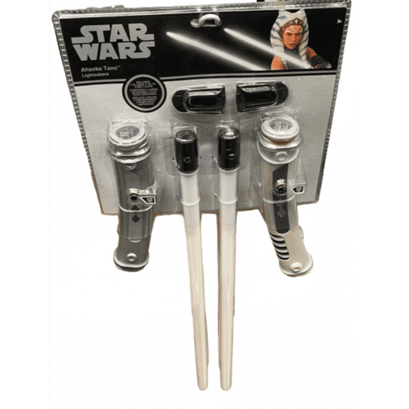 Disney Parks Ahsoka Tano Lightsaber Bundle Set Star Wars Cosplay Toy New