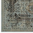 thumbnail image 3 of Modway Enye Distressed Vintage Floral Lattice 5x8 Area Rug in Brown and Silver Blue, 3 of 8