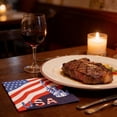 thumbnail image 7 of 20Pcs 4th of July Patriotic Disposable Paper Red White and Blue American Flag Napkins for Veterans Day Election Independence Day Decoration, 7 of 7