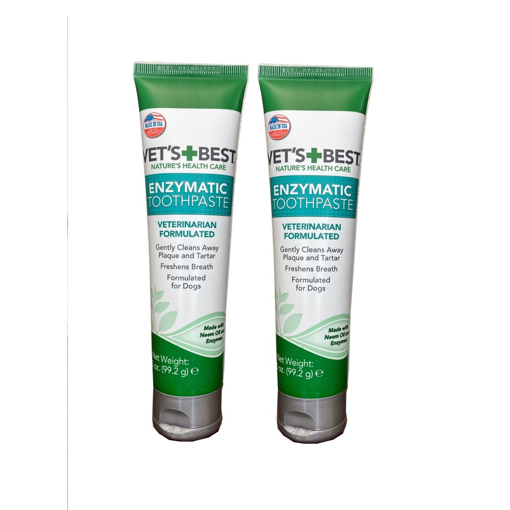 Vet's Best Enzymatic Dental Gel Toothpaste Dogs, USA Made (Toothpaste