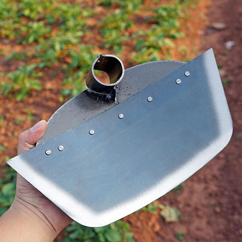 Garden Hoe, Manual Soil Tiller and Cultivator, Steel Hoe Garden Tool Anti-Rust with Non-Slip Wooden Handle Edger Weeder Shovel for Backyard Farm Planting Weeding
