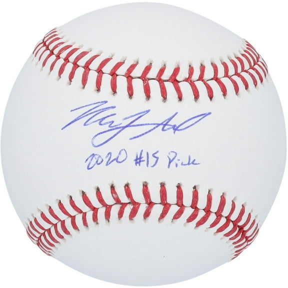 Mick Abel Philadelphia Phillies Autographed Baseball with "2020 #15 Pick" Inscription - Fanatics Authentic Certified