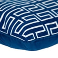 thumbnail image 4 of Nassau Collection Handmade Geometric Cotton Throw Pillow - 20" - Blue and White, 4 of 4