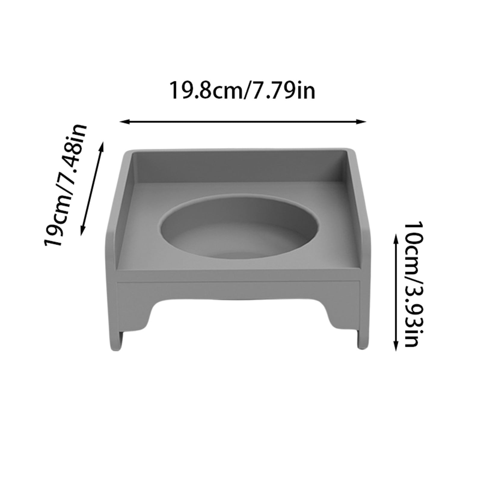 Ceramic Cat Bowl Wide Mouth Chin Square Raised Pet Dish for Cats Small Dogs Food Water Bowl Set
