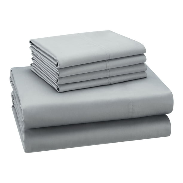 Hotel Style 800 Thread Count Cotton Rich Sateen Weave Sheet Set with 4