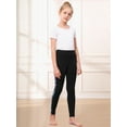 thumbnail image 6 of Stelle Girls High Waist Full Length Athletic Leggings with Hidden Pockets,Kids Soft Comfortable Dance Leggings Gym Running Workout Stretchy Yoga Pants,5-16Y, 6 of 8
