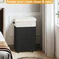 thumbnail image 7 of BGTREND 90L Laundry Hamper with Lid and Wheels Rolling Laundry Basket Collapsible Dirty Clothes Hamper for Bedroom Bathroom Closet (27.6 inches, Black), 7 of 7