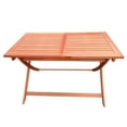 thumbnail image 5 of Imerelez Foldable Patio Dining Set - 4 Folding Chairs & 1 Dining Table, Indoor and Outdoor, Teak, 5 of 9