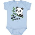 thumbnail image 3 of Inktastic My Aunt Loves Me Cute Panda Boys or Girls Baby Bodysuit, 3 of 5