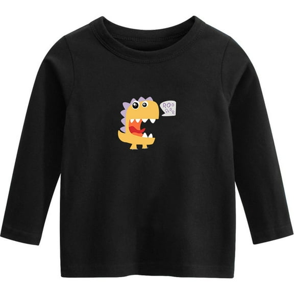 Nrmvnmi Toddler Boy Space Planet Cotton Shirts Long Sleeve Kids Clothes Cartoon Graphic T-Shirt