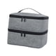 thumbnail image 1 of Bolsa de almacenamiento para esmaltes de uñas, 2 capas, capacidad para 30 botellas, bolsa organizadora para esmaltes de uñas, Gris, 1 of 9