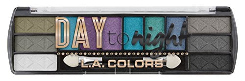 LA Colors Day To Night 12-Color Eyeshadow Palette, After Dark