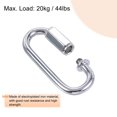thumbnail image 3 of Unique Bargains 4mm Oval Shape Quick Link Screw Lock Chain Connector Silver Tone 10 Pack, 3 of 5