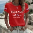 thumbnail image 2 of Yuanlong Womens England Union Graphic T Shirt Crewneck Short Sleeve Tees Soft Loose Casual Patriotic Holiday Travel Stylish Top, 2 of 5