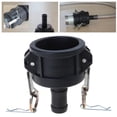 thumbnail image 2 of 275-330 Gallon IBC Tote for Tank Drain Adapter 2" Cam Lock To 1" Garden Hose, 2 of 12