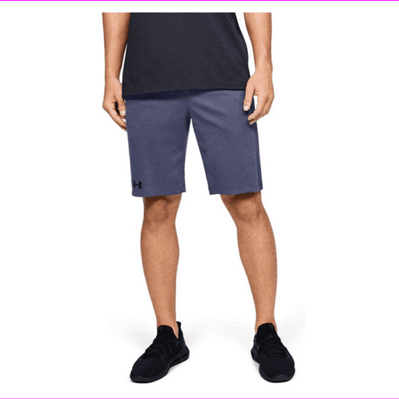 Under Armour Men's 2x Knit Shorts , Blue Ink (497)/Black , Medium