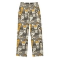 thumbnail image 2 of Wobogo Cartoon Bear Lions Pattern Long Pajama Pants Bottoms Soft Sleepwear with Pockets, 2 of 9