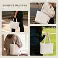 thumbnail image 6 of Qulited Puffer Tote Handbag Stylish Tote Bag for Women Single Shoulder Bag with Handle - Stylish and Lightweight Minimalist Chic Work Commute, Beige, 6 of 7