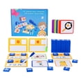 thumbnail image 2 of Juego de ortografía del alfabeto para niños Hugo Montessori 50 tarjetas de fonética y bloques de madera, 2 of 10