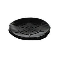 Vestil Manufacturing DC-TPO-B 55 gal Plastic Drum Cover Open Head, Black