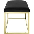 thumbnail image 3 of Modway Anticipate Fabric Bench in Gold Black, 3 of 5