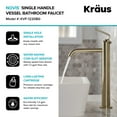 thumbnail image 6 of Ramus™ Single Handle Vessel Bathroom Sink Faucet with Pop-Up Drain in Brushed Gold (2-Pack), 6 of 9
