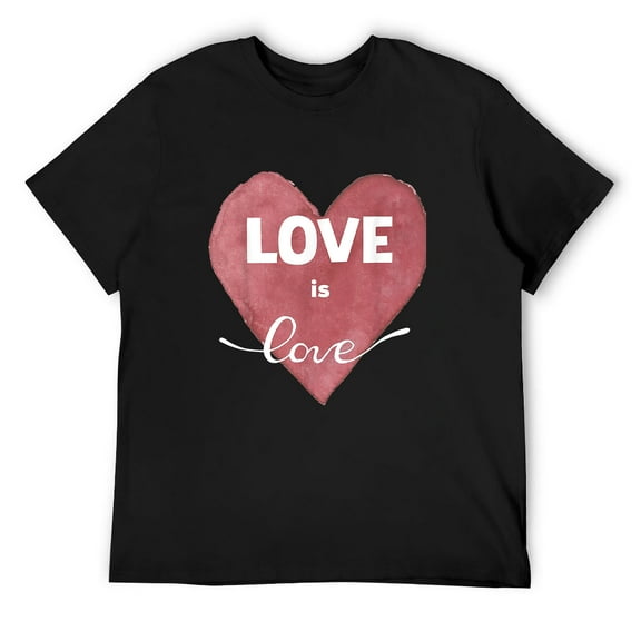 Mens Love is love t-shirt Black Small