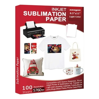 A-SUB Sublimation Paper 8.5x11 Inch 110 Sheets for Any Inkjet Printer which  Match Sublimation Ink 125g Letter Size Sublimation Paper Heat Transfer 