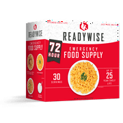 READYWISE - 72 Hours, 30 Servings, Emergency Food Supply, MRE, Pre-made, Freeze-Dried, Survival Food, Meal Essentials for, Camping, Hiking, and, Emergencies, Individually Packaged, 25-Year Shelf Life