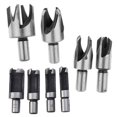 thumbnail image 1 of 8 Unidades DIY Brocas de material acero al Carbono Herida de Enchufe Agujero Cilindro y Garra Tipo Tapón de Trabajo de Herramienta Cola Taladro de cortador de agujero de tapón de madera, 1 of 8