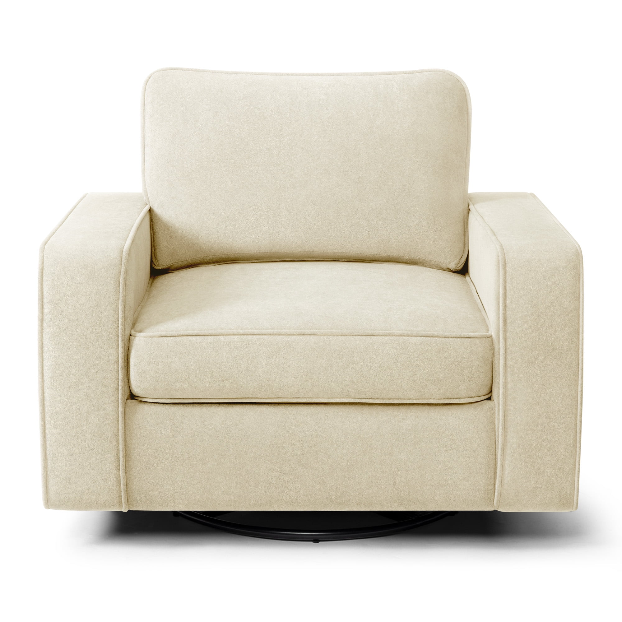 COOLHUT 360° Swivel Accent Chair Set of 2, 36.2" Wide Accent Chair Armchair, Comfy Upholstered Single Sofa Chair for Living Room and Bedroom, Biege