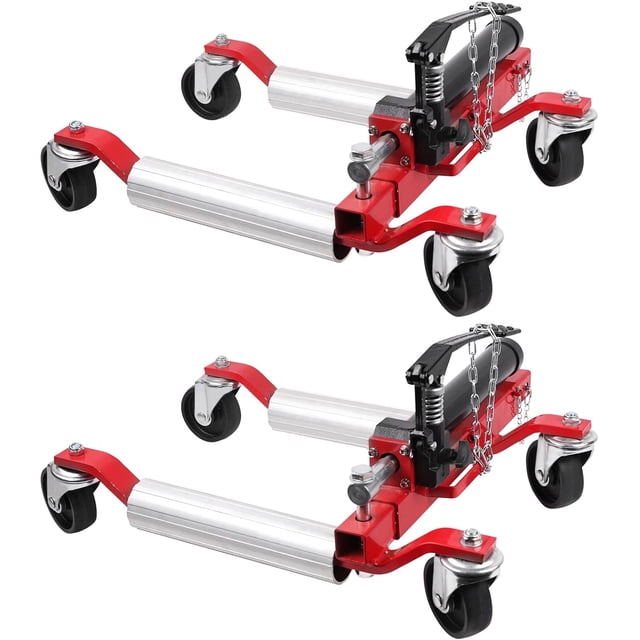 2 Roues Hydrauliques pour Voiture 1500LBS avec Pédale pour Réparation Auto