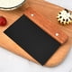 thumbnail image 4 of Raspador de masa YONGSHENG de acero inoxidable con mango de madera 2 unidades negro, 4 of 5