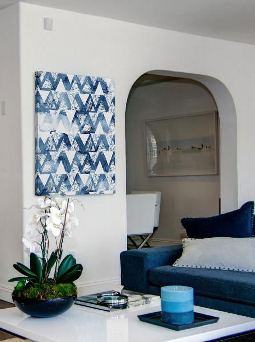 "Through Triangles" Painting Print on Wrapped Canvas