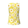 thumbnail image 5 of Lsque Daisies Flowers Printed Workout Tank Tops for Women, Athletic Sports Tank Tops, Compression Sleeveless Dry Fit Shirts,Sleeveless Yoga Shirt-Medium, 5 of 9