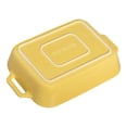 thumbnail image 3 of STAUB Ensemble de Plats de Cuisson Rectangulaires en Céramique Citron 3 Pcs, 3 of 7