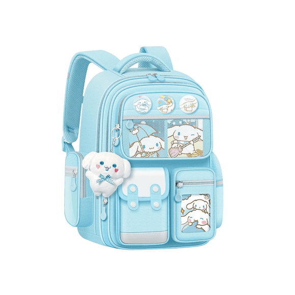 4 Lulu Mochila Escolar Niñas Morado Viaje Bolsas Dibujos Animados Xtellar azul