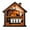 C, variant on AZXY Halloween Decorations, Ghost Bat Pumpkin Double Layer Haunted House Wooden Cutout, Detailed Haunted House Decor & Tabletop Decor, Dual Use Wall Shelf Accents, for Mantel Styling, Entryway Layout